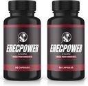 (2 Paket) Katup Erecpower, Pil Erecpower untuk Pria, Suplemen Pria Erecpower, Formulasi Lanjutan Untuk Dukungan Gaya Hidup Aktif Pria, Relic Power Pastillas Review (120 Katup)