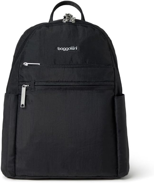 Securtex ® Anti- pencurian Perjalanan Backpack 10x13 "Slash- Resistant Nilon Daypack w / RFID, Black
