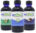 MyVitalC Combo of Organic Extrative Virgin Olive Oil, MCT & Avocado Oil - ESS60 Antioksidant Suplemen - Untuk Anti- Aging, Umur Panjang, Tidur, Energi - Paket 3
