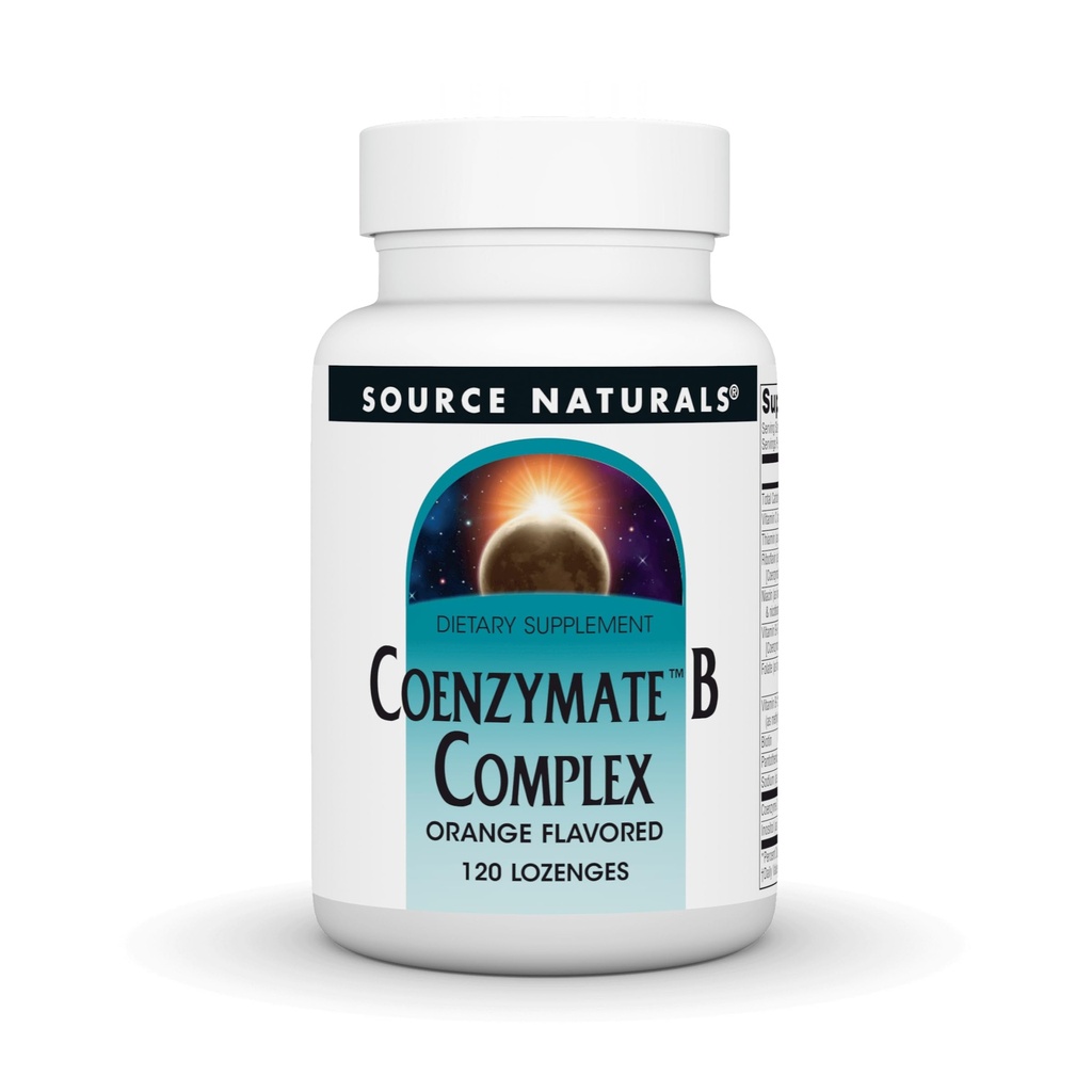 Source Coenzim B Complex - Orange Flavor That Melts in Mouth - B Vitamin - 120 Lozenges