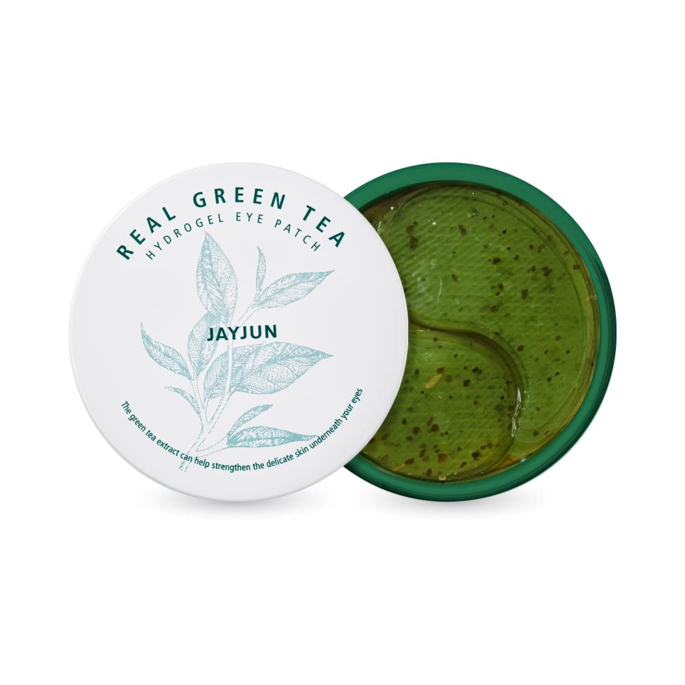 JaYJUN Real Green Tea Hydrogel Eye Patch, 1.4g, 60 di Jar