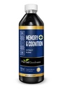Herbal Good Memory and Cognition Liquid Extract 12oz - Support Mental Clarity, Energy & Ammune Fungsi - Organic Natural Supplemen dengan Ginkgo, Sage & Lion 's Mane - 23 Servings