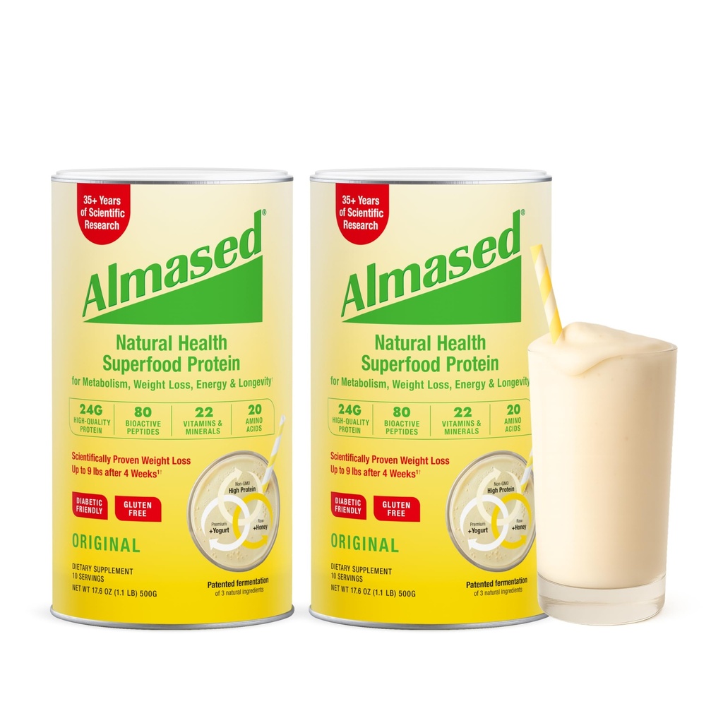 Almased Multi- Protein Powder 17.6 OZ (Paket 2)
