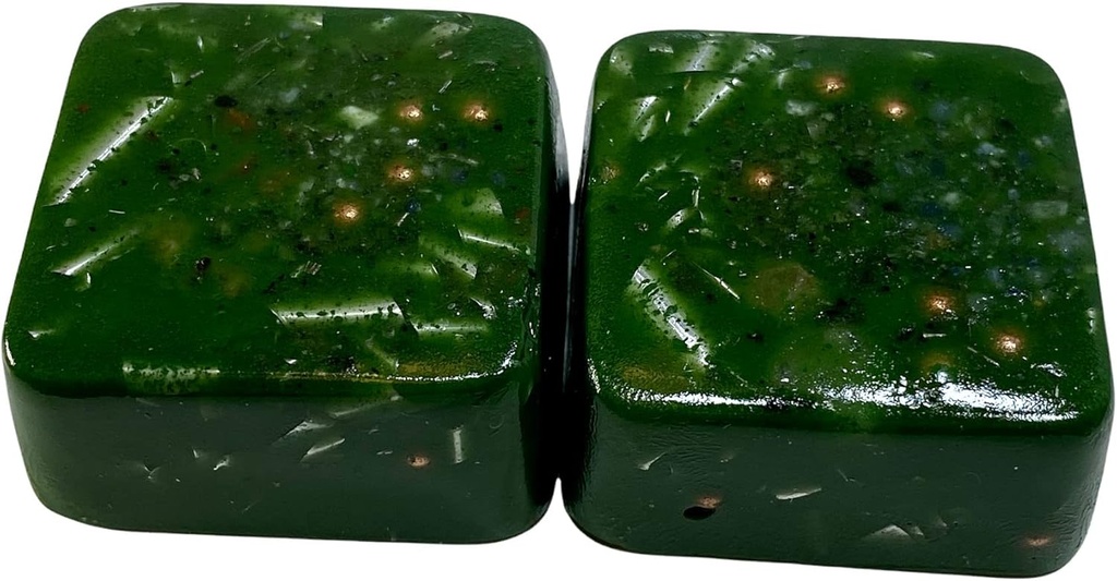 Chromium Hijau Oxide 2 Mini Cube Tower Busters Crystal Orgone (Green Chromium Oxide)