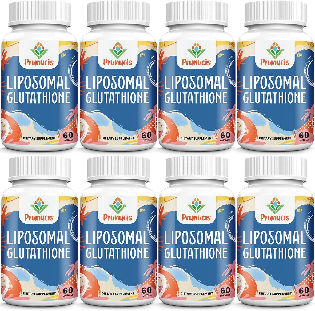 2400MG Lipomal Glutathione, dengan Vitamin C, Milk Thistle & Alpha- Lipoic Acid, Master Antioksidants, Pure Reduced L- Glutathione - Sistem kekebalan sel, Perbaikan, Energi, Absorpsi Tinggi, 480 Softgeels