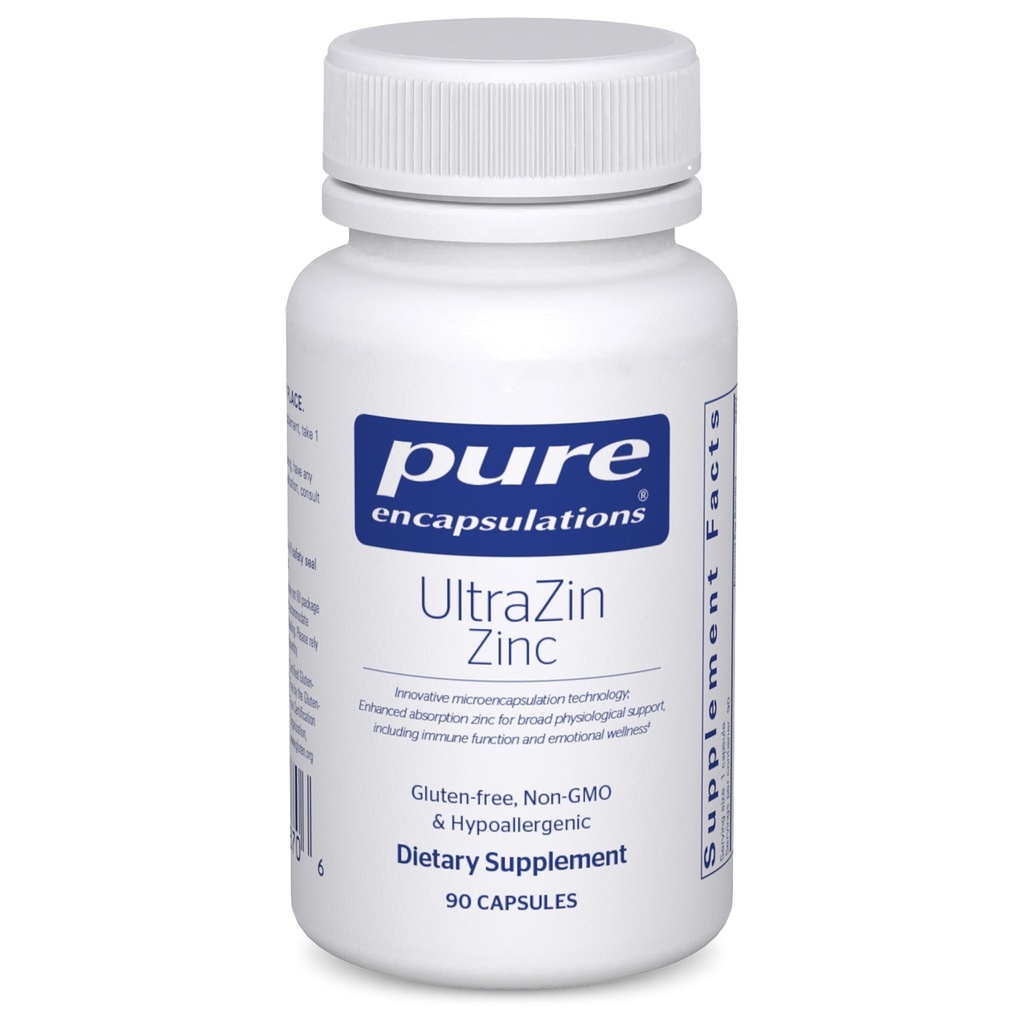 Insulasi Murni UltraZin Zinc 124; Peningkatan Dukungan Absorpsi Mineral untuk Metabolisme dan Kesehatan Ammune * £124; 90 Kapsul