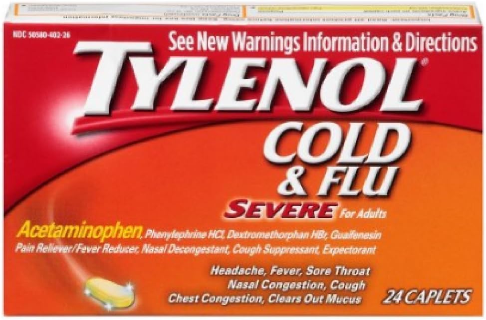 Tylenol Cold & Flu Sver Ukuran 24ct Tylenol Cold & Flu Sunver 24ct