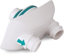 Navage Nasal Dock- Nose Pillow Combo: Dock Nasal Putih dan Bantal Hidung Standar