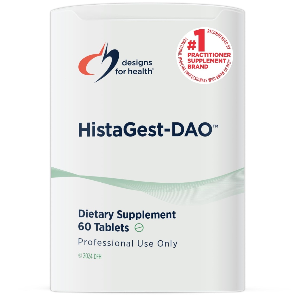 Design untuk Health Hstastment -DAO - Diamine Oxidase DAO Enzyme untuk menyokong Distribusi Histamine- Berisi Makanan - 20.000 HDU DAO Diamine Oxidase Enzymes (60 Gastro-Resistant Tablet)