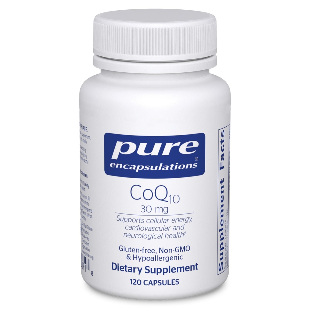 Insulasi murni CoQ10 30 mg 124; Koenzim Q10 Suplemen Energi, Antioksidan, Otak dan Kesehatan Cellular, Penyatuan, dan Dukungan Kardiovaskular * 124; 120 Kasules