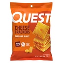Quest Nutrition Cheese Crackers, Cheddar Blast, 10g Protein, 5g Net Carbs, 1g Sugar, Dibuat dengan Real Cheese, 12 Packs (1.06 kantong oz)