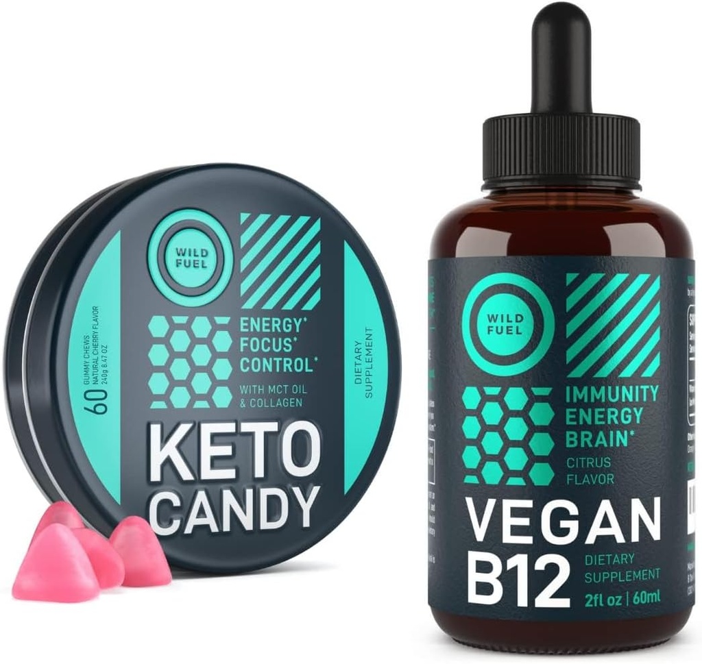 WILD FUEL Keto Gummies dan Vegan B12 Energy Bundle