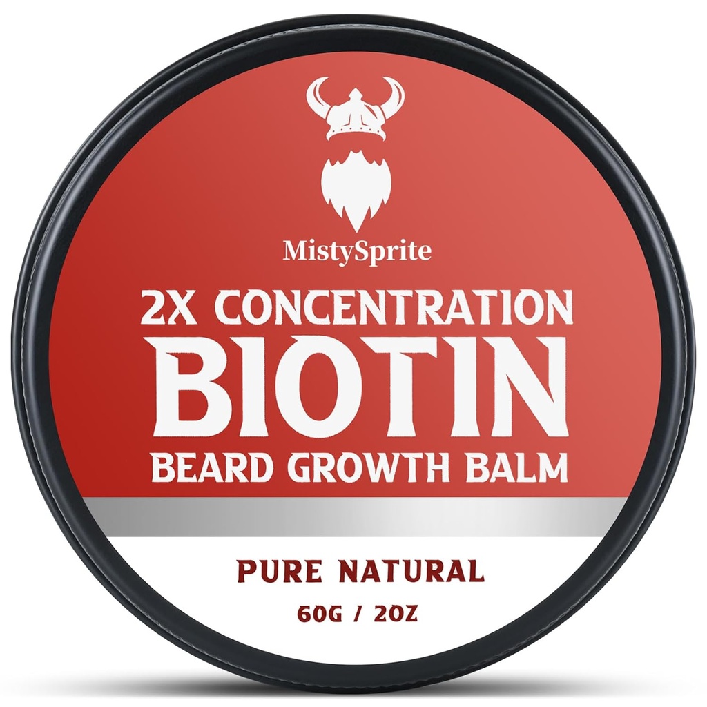 Beard Balm for Men & conditioning Beard Wax - Dibuat dengan Castor Oil Natural and Organic Ingregents - Hidrates & Thickens Factory Growth - 2 Ounce Tin (Vanilla)