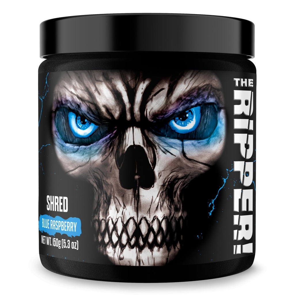 JNX sports The Ripper! Powder Pra Pekerja Gemuk untuk Thermogenic Fat & Appetite Suppresan, Boost Energy & Endurance Blue Raspberry, 30 Servis