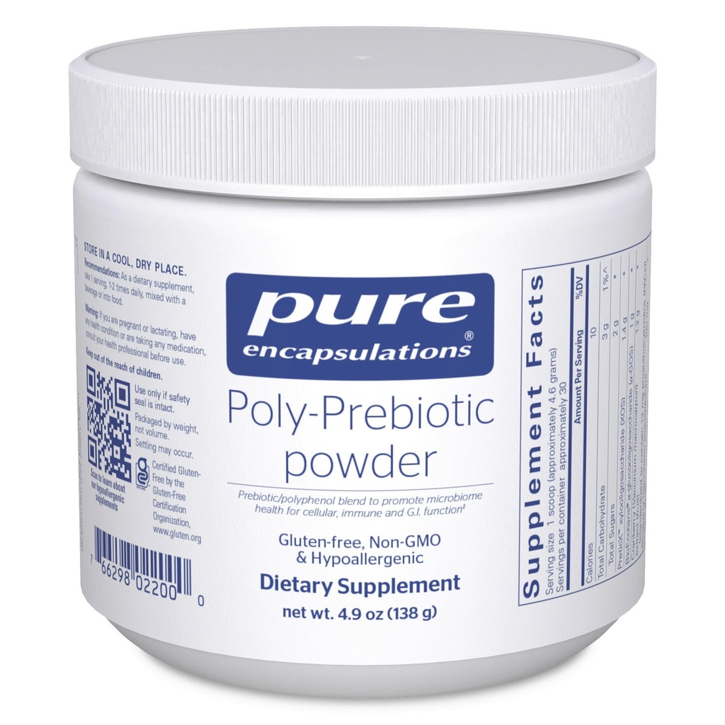 Resep Murni Poly- Prebiotic Powder 124; Target Akkermansia Muciniphila untuk mendukung GI Barrier Fungsi 124; 4.9 Ounces