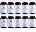 Pelepasan Glutathione Aktif Putih - Max Dose 900mg Glutathione dengan 6X Boosters, ALA & NAC - Antiaging Skin Brightening Supplemen - 60 Caps x 10 Botol