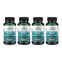 Swanson NAC - N- Acetyl Cysteine - Suplemen 600 mg 100 Capsules (4 Pack)