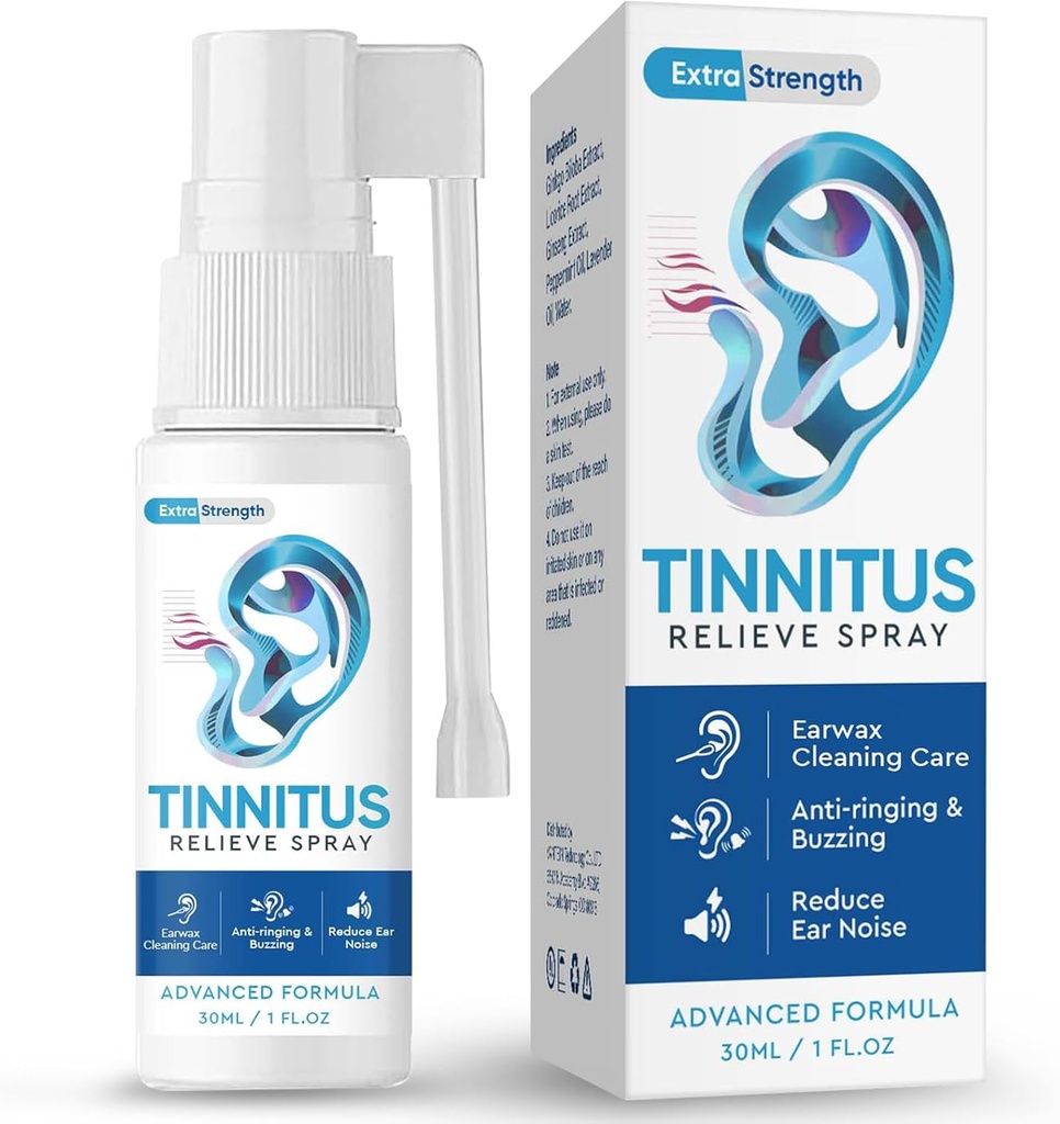 Relief TuHIMO Tinnitus untuk Telinga Berdering, Tinitus Relief Ear Drops, Mengurangi Ear Noise & Improve Pendengaran, 30ml