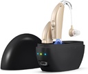 Kullre Hearing Aids, Hearing Aids for Senior with Noise Cantelling and Volume Control, Rechargable Hearing Aids for Hearing Loss with Charging Case