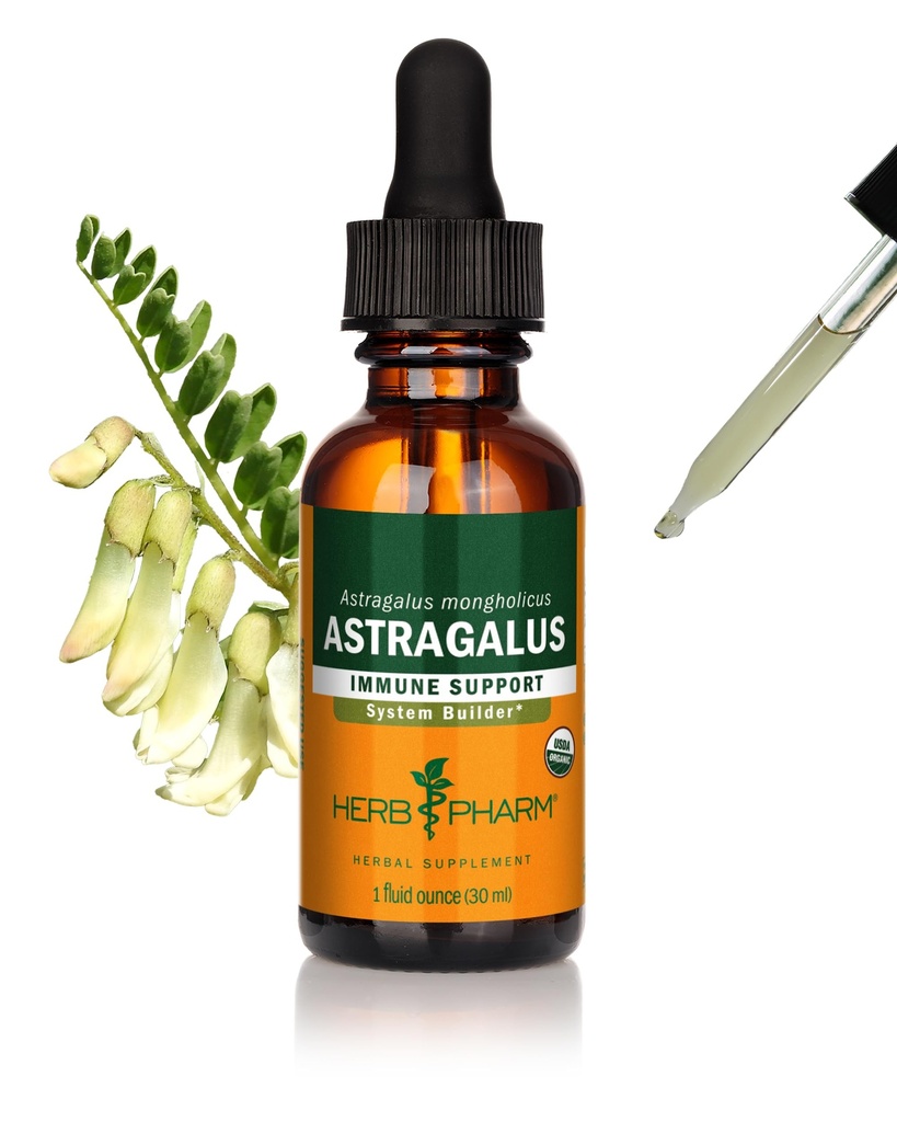 Herb Pharm Certified Organic Astralus Extract for Imune System Support - 1 Oz