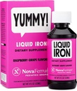 NovaFerrum Yummy Yum4; Pediatric Drops Liquid Implement for Infant and Toddlers; Liquid Iron for Kids 124g of Iron Per 1mL Dose 124; Ages 4 & Under 124; Gluten Free Certified age--Sugar- Free Alag14; Raspberry