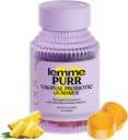 Lemme Purr Vaginal Probiotic Gummies for Women - Balanced pH, Healthy Odor, Yeast Balance & Flora Dukungan + Vitamin C untuk Imune Health (60 Count)