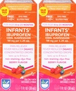 Rite Aid Infants 'Dye- Free Ibuprofen Drops, Berry Flavor, 50 mg - 2 Value Pack 124; Reliever Penderita Bayi untuk Bayi 6 sampai 23 Bulan 124; Oral Suspension 50 mg per 1.25 mL Gluten Bebas