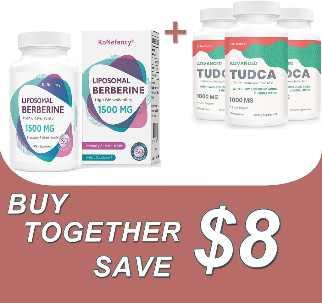 Optimasikan Kesehatan Anda dengan TUDCA Kompleks 3Pack dan Lipomal Berberin 1500mg Bundle