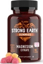 Bumi Kuat - Magnesium Citrat Gummies untuk Dewasa 250mg (90 Count) - Tenang Gummies - Vegan Magnesium Gummies - Tambahan Perempuan, Pria, Remaja
