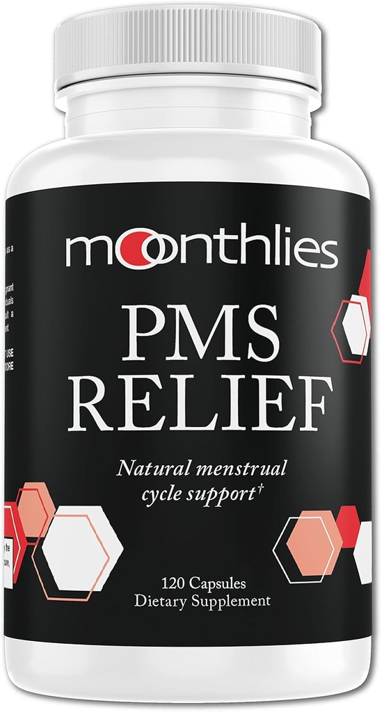Suplemen Peninggalan Bulan untuk Dukungan Siklus Menstrual Wanita - Keseimbangan yang berlebihan dengan keseimbangan Mood Swings, Periode Cramps, Bloating, Fatigue, Retention Air, PMDD, Perimenopause (60 Day Supply 120 Capsules)