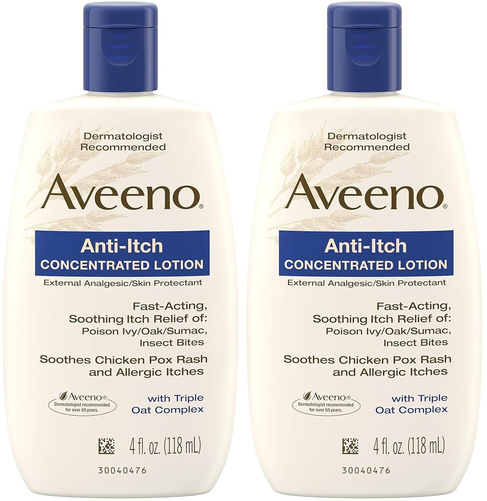 Aveeno, Anti- Itch Terkonsentrasi Lotion, 4 fl oz- Kemas 2
