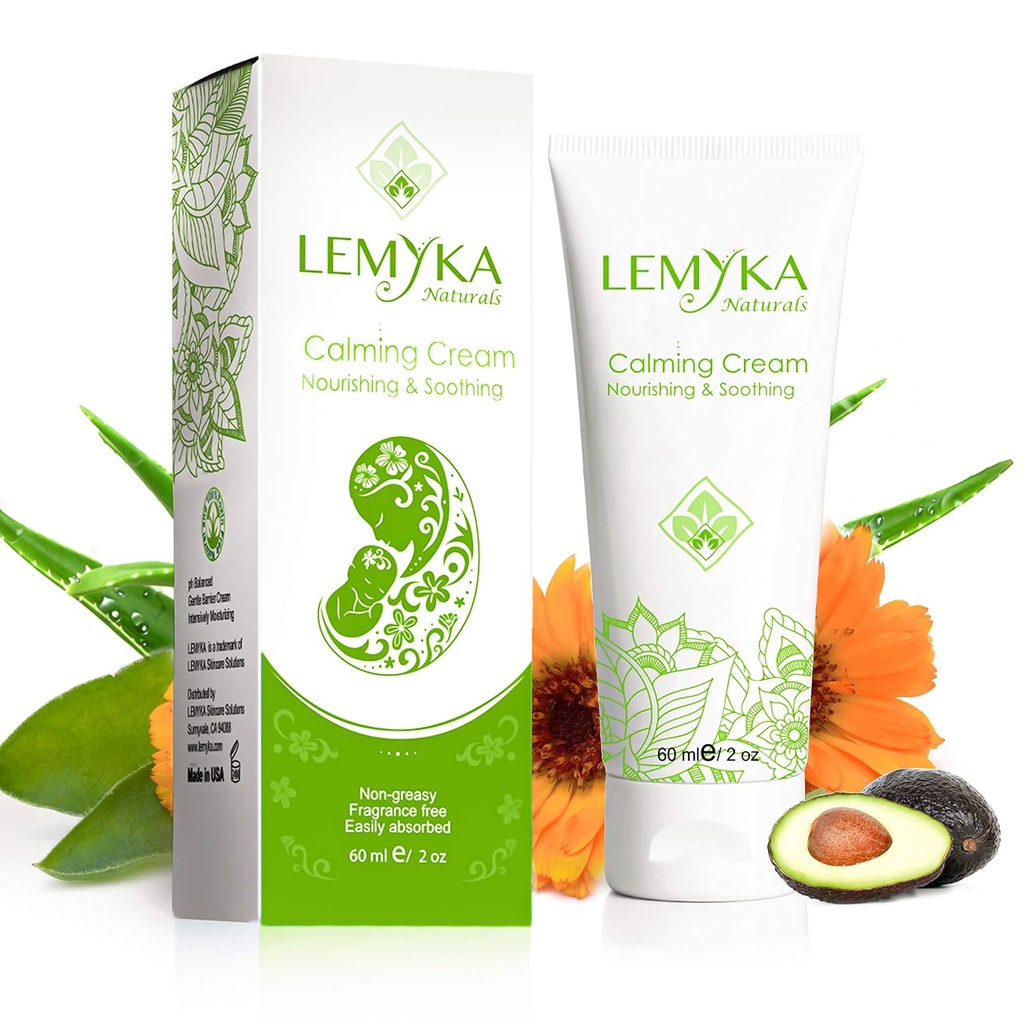 Eczema Cream alami, Itch Relief untuk dermatitis Atopic, Sothing & Intensive Moisturizing, Dry crack Skin Balm, AntiItch Oquire, 10X Organic aloe vera, ceramides, LEMYKA, 2OZ