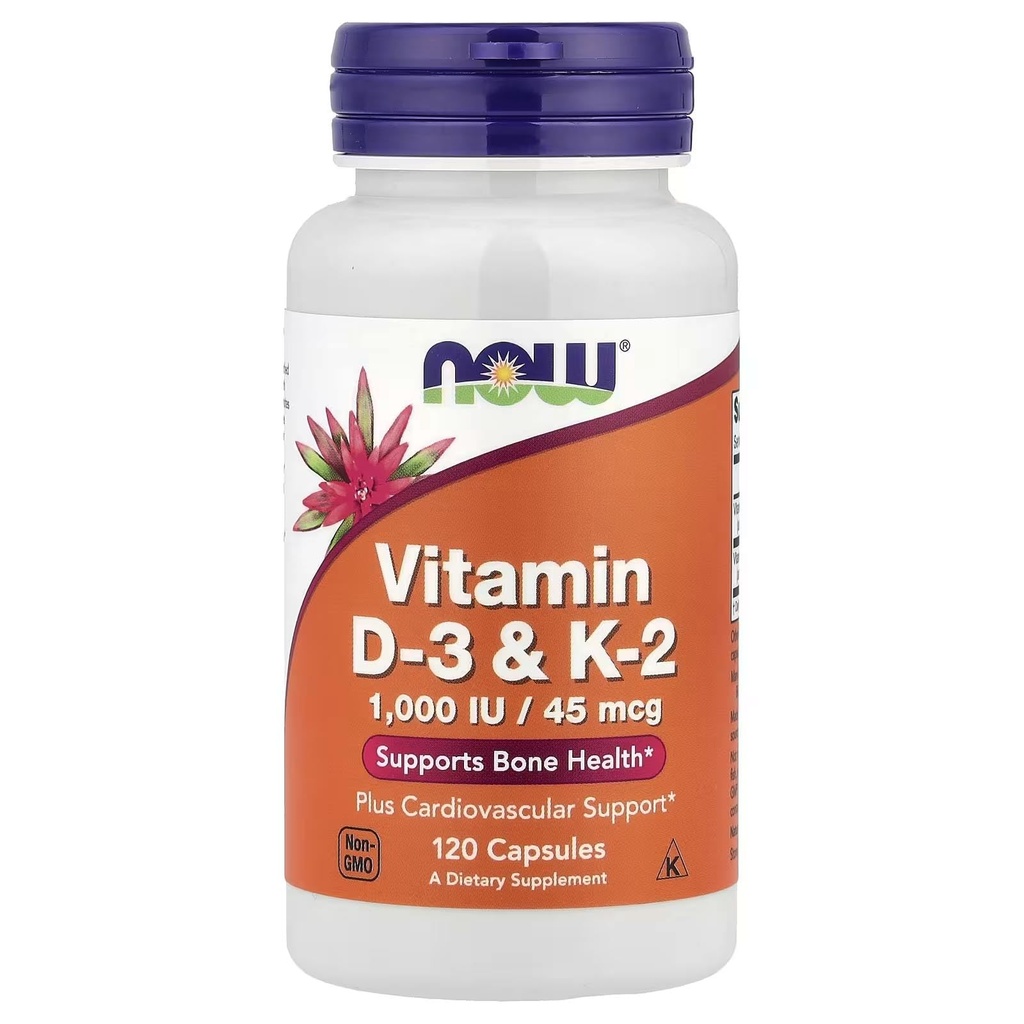 Vitamin D-3 & K-2 120 VegiCaps (Paket 2)