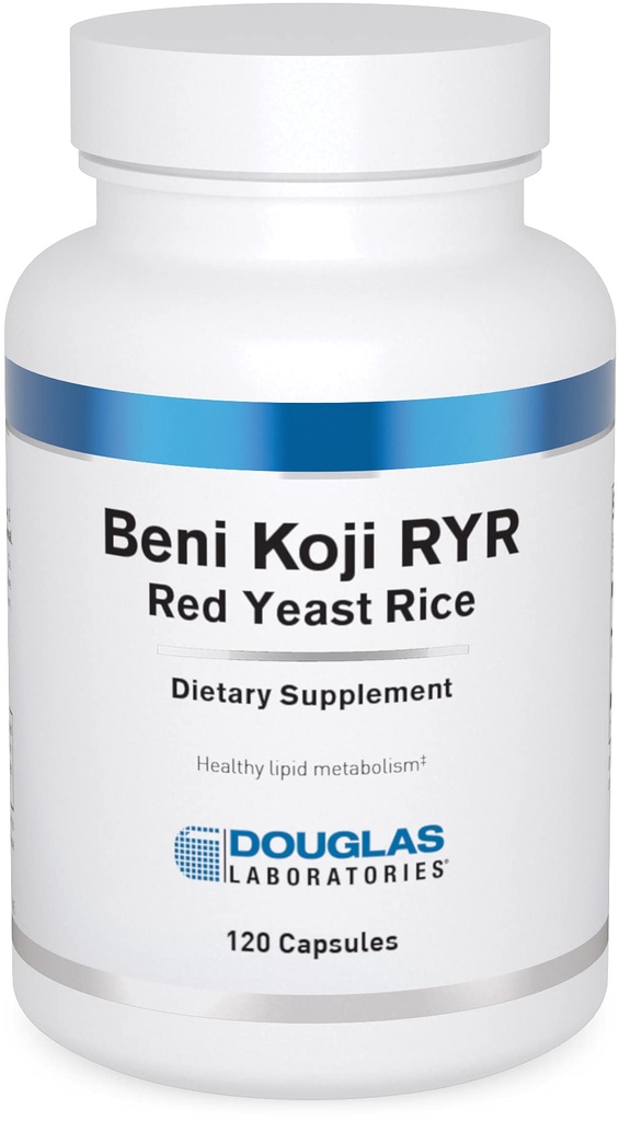 Laboratorium Douglas Beni Koji Rice Red Yeast 124; Fermentasi Rice Merah untuk mendukung Limor Darah Sehat Metabolisme * £124; 120 Capsules