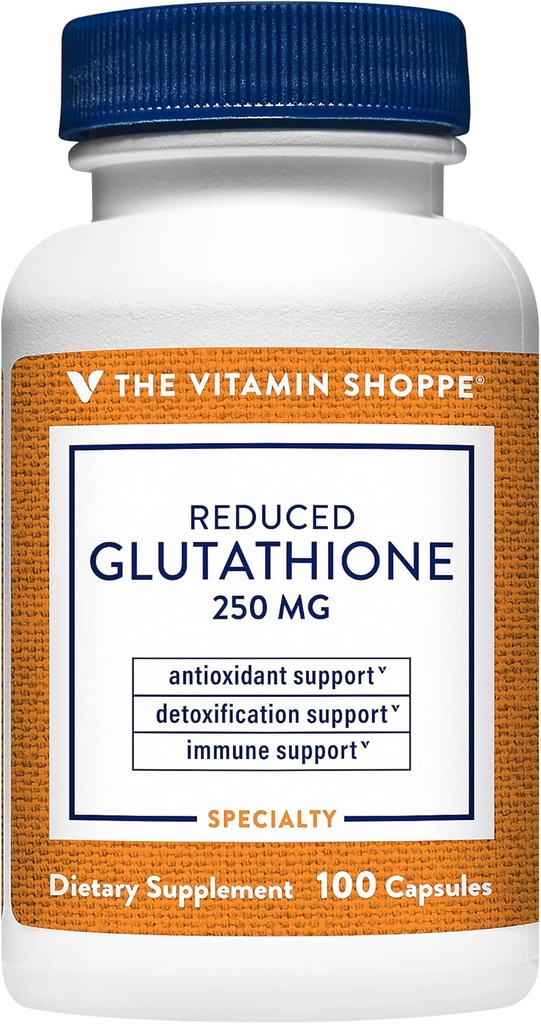 The Vitamin Shoppe Reduced Glutathione Antioksidant - 250 MG (100 Kapsul)