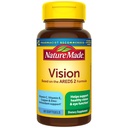 Nature Made Vision Based on the AREDS 2 Formula, Eye Vitamin with Lutein & Iexanthin, Vitamin C, Vitamin E, Zinc dan Copper for Heally Vision and Eye Fungsi Dukungan, 60 Softgeels, 30 Day Suppply
