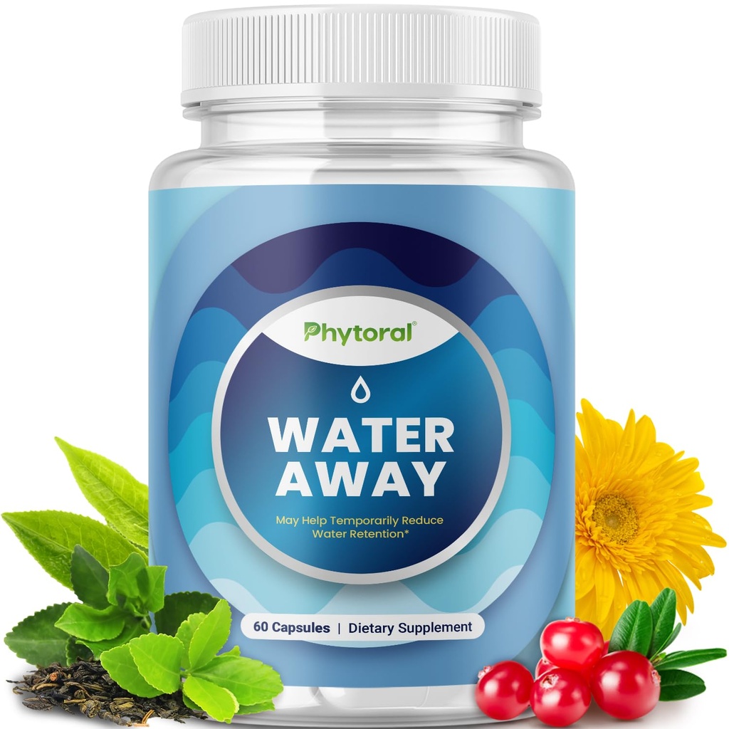Pil Retensi Air untuk Peninggalan Perempuan & Pria - Herbal Diuretic Suplemen - Suplemen Retensi Fluid dengan Dandellion Leaf Ekstraksi & Green Tea untuk Pelepasan - Pil Leg & Feet Swelling - 60 Cacah