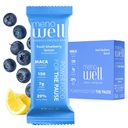 MenoWell Menopause Protein Bars for Women, Wight Management Dukung, Fresh Blueberry Lemon, 25% Daily Fiber, Pembangkit Berbasis, 7g Protein, 1g Ditambahkan Sugar, 10 Count (Pack of 1)
