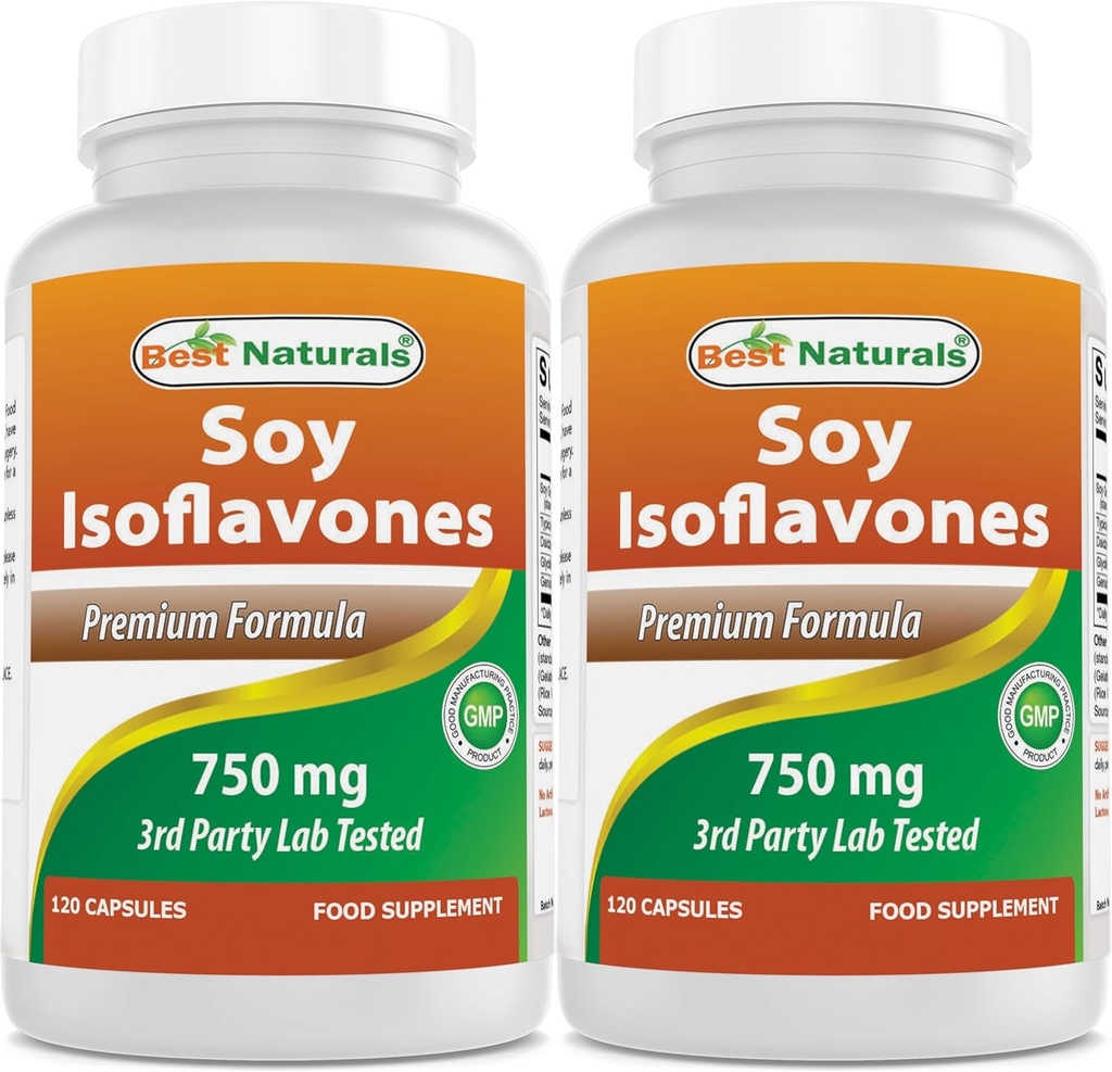 Terbaik Isoflavones Soy 750 mg 120 Capsules (120 Cacah 2)