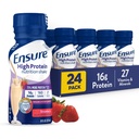 Pastikan Tinggi Protein Strawberry Shake, Siap untuk Minum, 16g Protein dan 27 Vitamin dan Mineral, 8 fl oz, 24 Pack