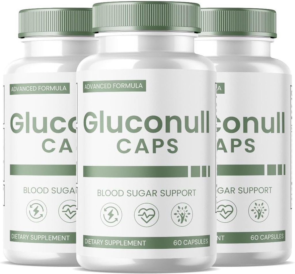 SPRESSO (3 Pack) Gluconull Kapsul, Gluco Nulco Optimizer, Gluco Nall Natural Blood Vessel Cleaner, Gluconull for Natural Health (180 Capsules)