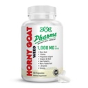 PHARMS Hornygoatweed for Men & Women (1,000 mg) - Energy & Stamina Capsules with Maca Root, Tribulus, Tongkat Ali, Saw Palmetto & Ging - Women & formance Enhancing Suplemen - 60 Capsules