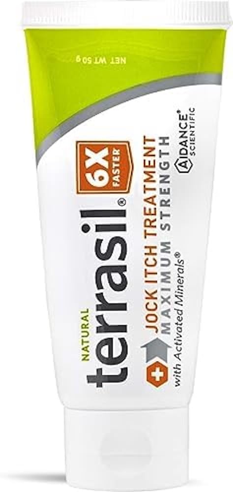 terrasil Jock Itch Antifungal Treatment Extra Energy-Clinically Proven Clotrimazole for Effective Jock Itch Treatment, All- Natural Sootthing Care & Fast Relief of Jock Itch (50g)