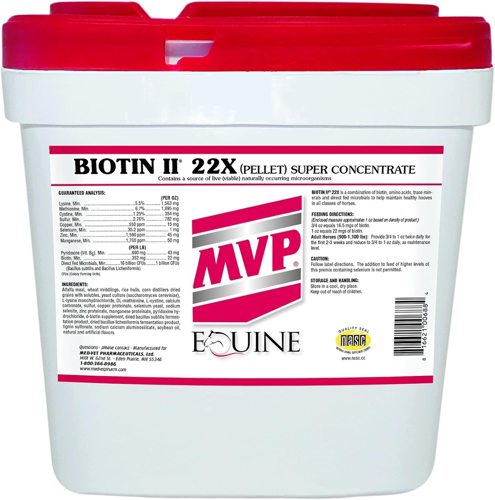 Biotin II 22X (35lb) Hoof Suplement for Horses