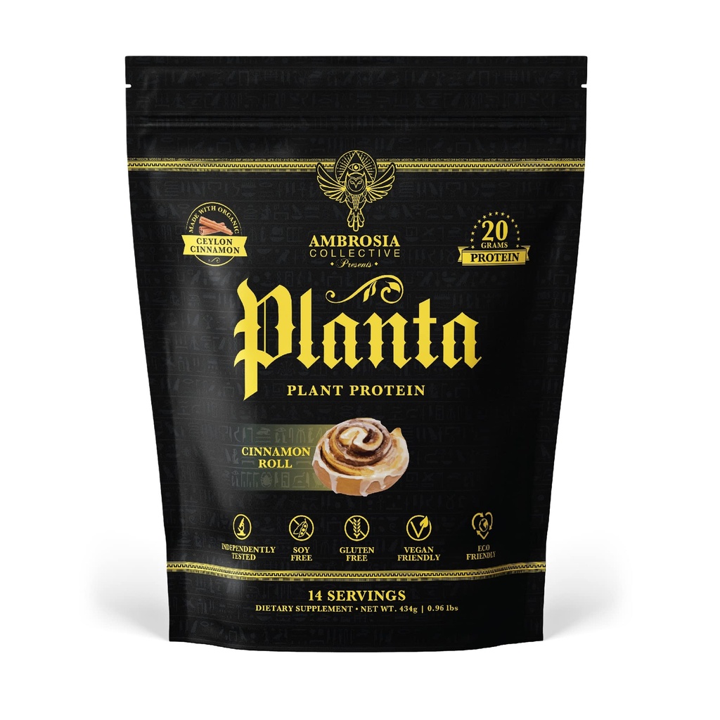 Ambrosia Planta - Premium Plant - berbasis Protein 124; Vegan & Keto Friendly 124; Gimmet Flavors tanpa Bloating atau stomach Upset 124; Gluten & Soy Free 124; No Added Sugar 124; 14 Curiks;
