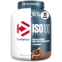 dymatize ISO100 Whee Protein Powder Isolat, Chocolate Gourmet, 25g Protein, 5 Pound, 5.5g BCAAs, Kurang dari 120 Cal., Gluten Free, 1g Fat, 1g Sugar, 2g Carb (71 Servings)