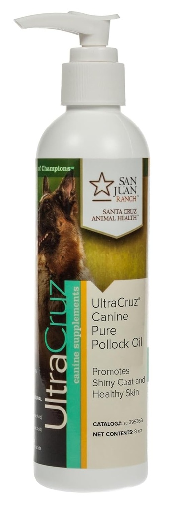 UltraCruz - sc-395363 Canine Pure Pollock Oil Suplemen untuk Dogs, 8 oz