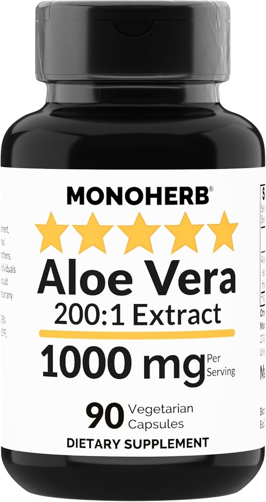 MontaHERB Aloe Vera 1000 mg - 200x Extract - 90 Capsules