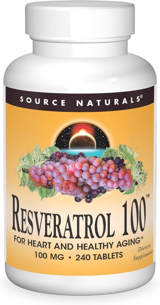 Sumber Reveratrol 100, untuk Penuaan Hati dan Kesehatan * -100mg 240 Tablet