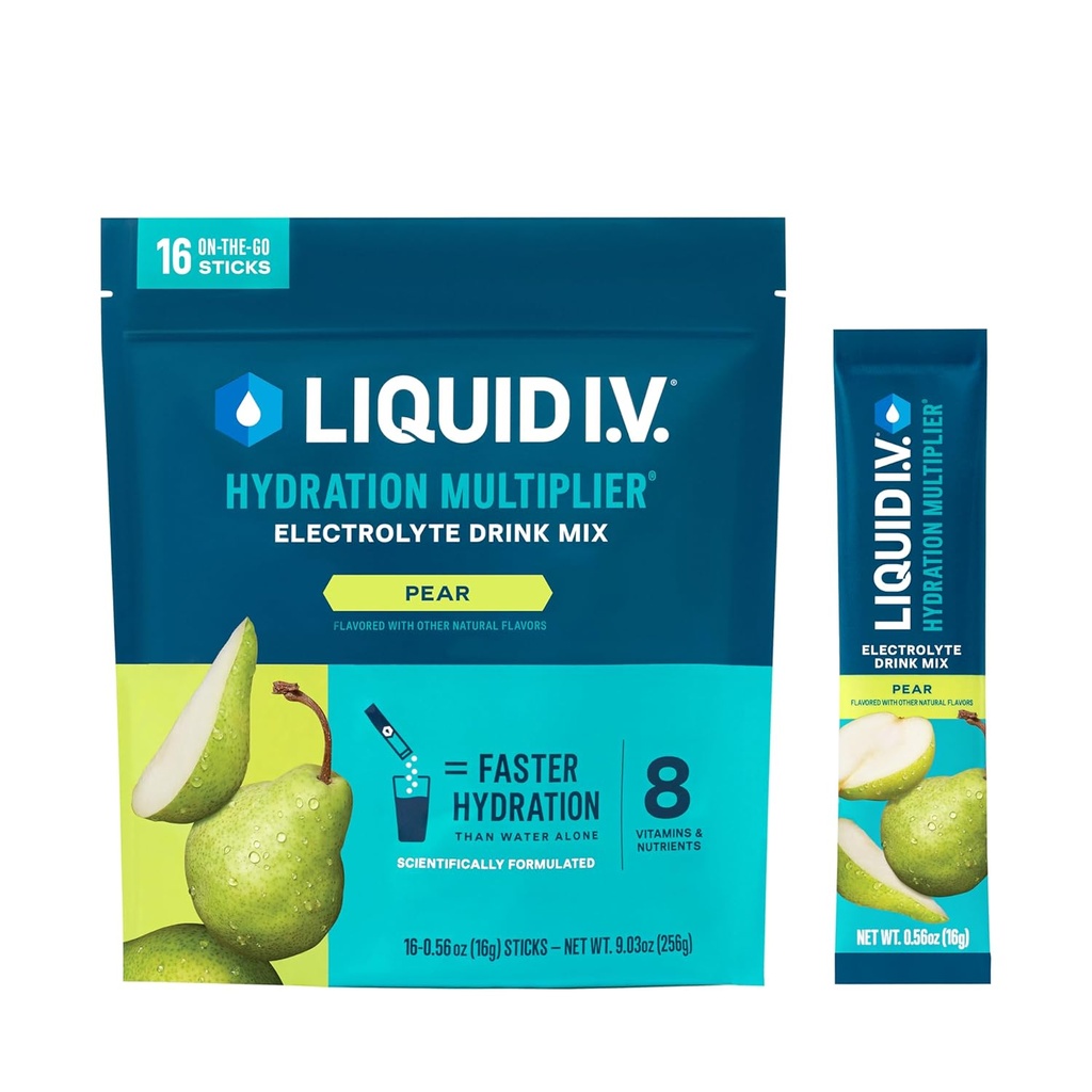 I.V. £Hydration Multiplier - Pear 124; Electrolyte Powder Minum Mix 124; 1 Pack (16 Servis)